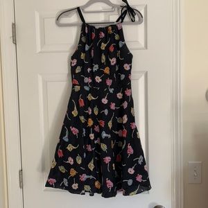 Fall or spring flower dress - XS